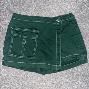 Wild Fable Target Dark Green Cargo Skirt Hidden Skort Soft Size Small